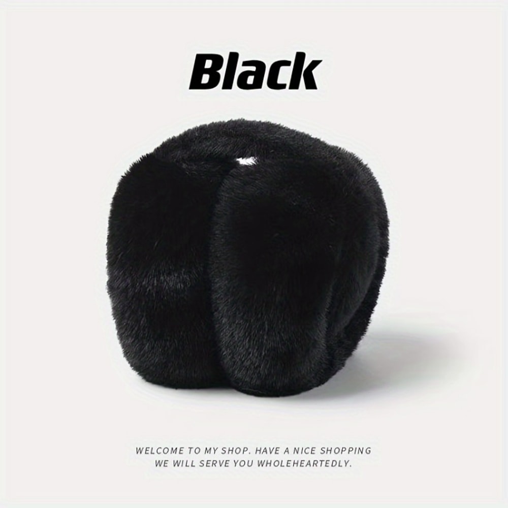 Winter Earmuffs For Women Men Solid Soft Plush Ear Keep Warmer Fashion Outdoor Earflap Protection 8