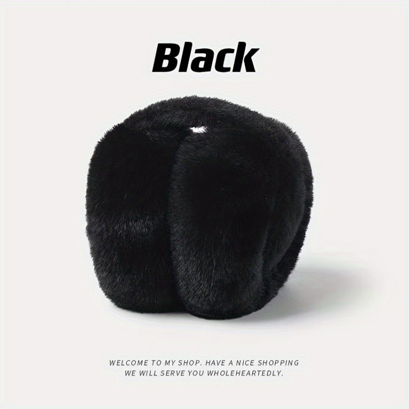 Winter Earmuffs For Women Men Solid Soft Plush Ear Keep Warmer Fashion Outdoor Earflap Protection 8
