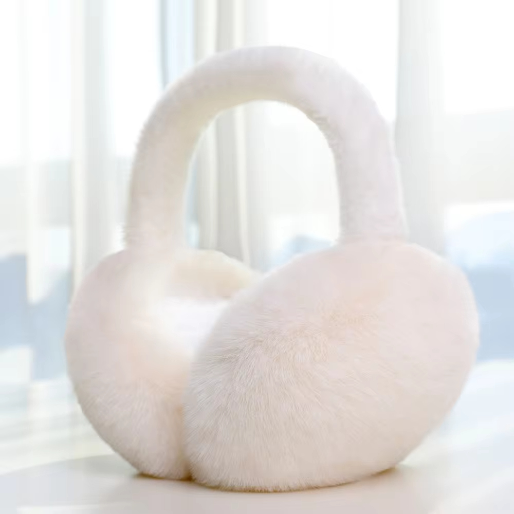 Winter Warm Earmuffs Solid Color Soft Plush Ear Warmer Fashion Ear Cover With Cold Protection Foldi 7