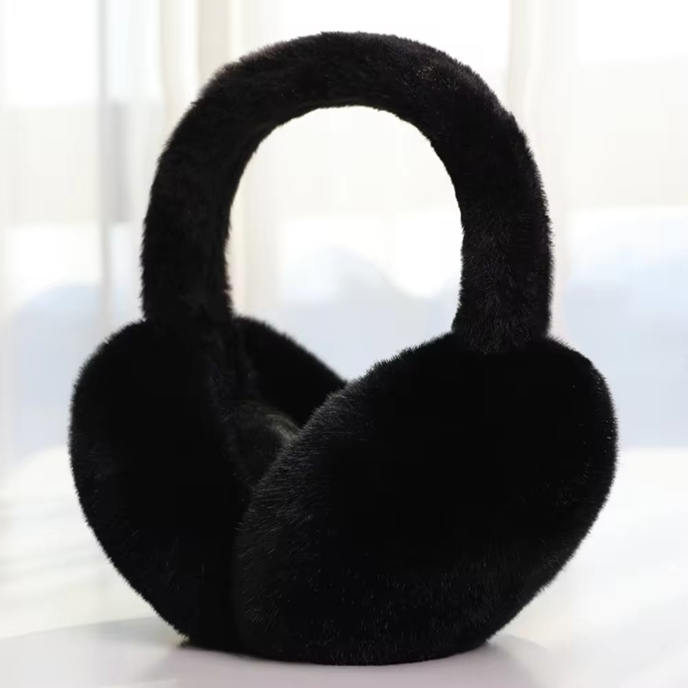 Winter Warm Earmuffs Solid Color Soft Plush Ear Warmer Fashion Ear Cover With Cold Protection Foldi 11