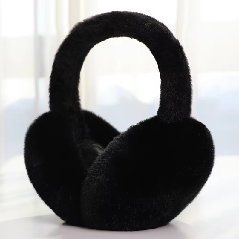Winter Warm Earmuffs Solid Color Soft Plush Ear Warmer Fashion Ear Cover With Cold Protection Foldi 11
