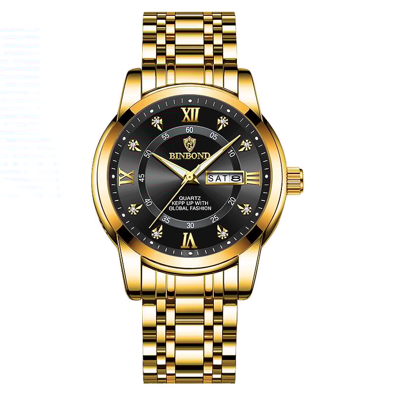 Men Waterproof Luxury Diver Watch, Quartz Wristwatch, Sport Date Clock Top Brand Fashion Watch