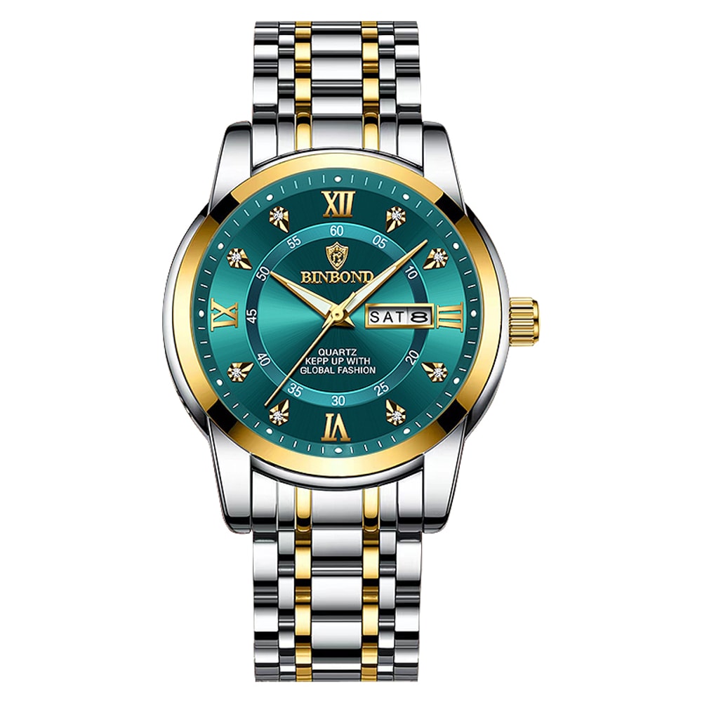 Men Waterproof Luxury Diver Watch, Quartz Wristwatch, Sport Date Clock Top Brand Fashion Watch