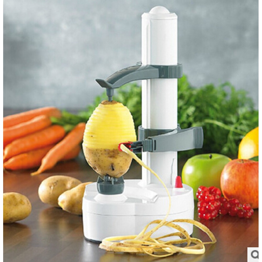 Electric Spiral Apple Peeler Cutter Automatic Slicer For Fruits And Potatoes Peeling Machine With C