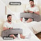 Reading Pillow For Bed Gaming Pillow For Lap Memory Foam Bed Rest Cushion For Relaxation And Workin 2