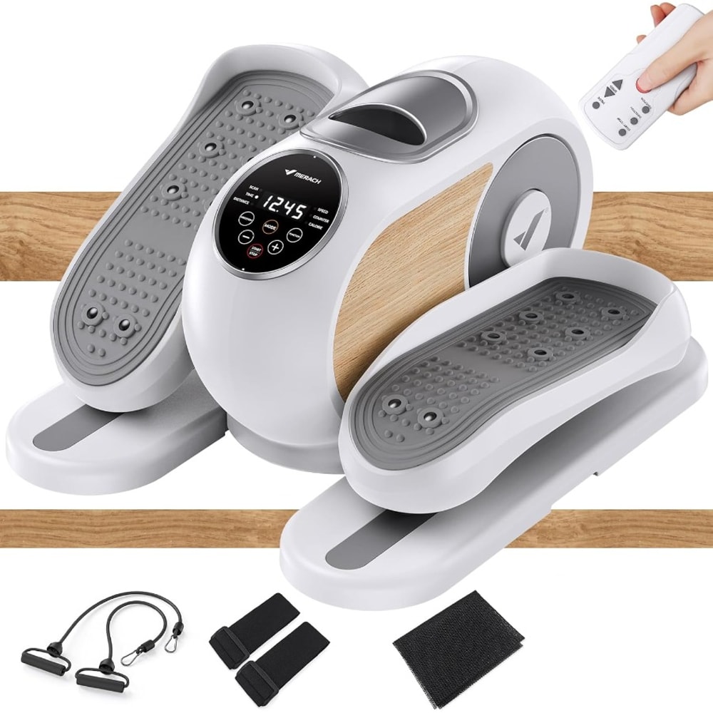 Quiet Portable Under Desk Elliptical For Seniors Leg Exerciser With Adjustable Speeds And Remote Co 0