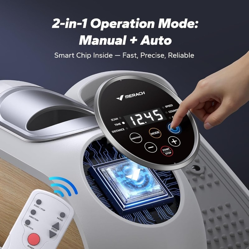 Quiet Portable Under Desk Elliptical For Seniors Leg Exerciser With Adjustable Speeds And Remote Co 2