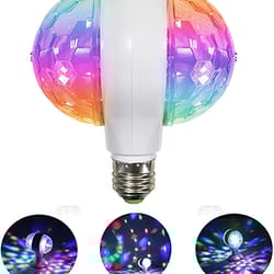 rotating led stage light, led dual head magic stage disco lamp, colorful light bulb for party, bar, ktv disco