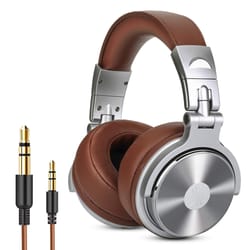 hifi monitors pro professional studio dj headphones, wired over ear gaming headset with microphone