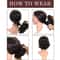 Synthetic Hair Combs Clip In Ponytail Short Scrunchie Chignon Messy Curly Dish Hair Bun 4