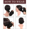 Synthetic Hair Combs Clip In Ponytail Short Scrunchie Chignon Messy Curly Dish Hair Bun 4