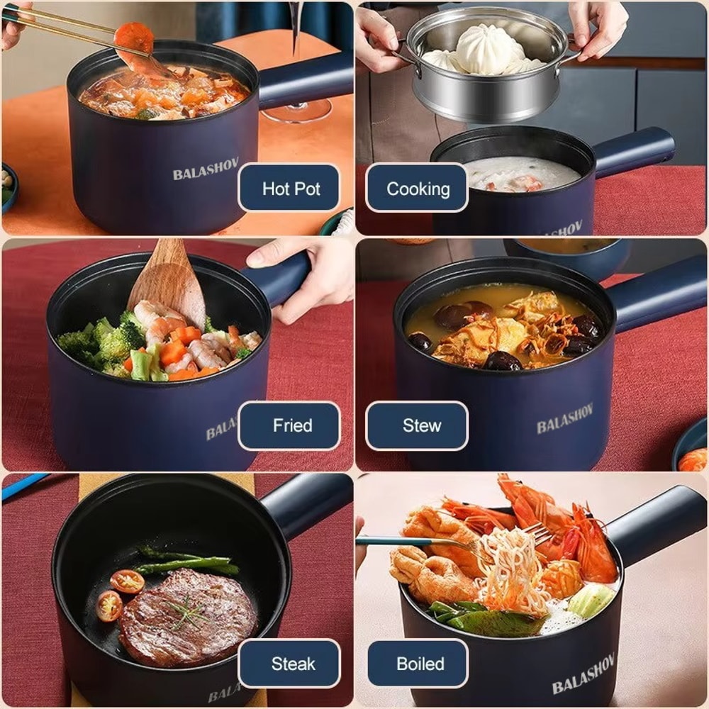 Mini Nonstick Pan Pots Multifunction Cooker Electric Rice Cooker Hot Pot For Dormitory Household 3