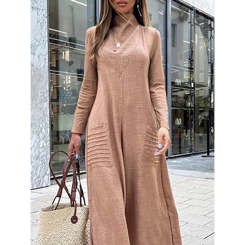 Elegant Modigirl Jumpsuits For Women High Waisted Long Pants Casual OnePiece Outfit With Long Sleev 1