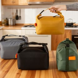 portable insulated bento bags, aluminum foil warmer lunch box for school, travel, picnic food storage