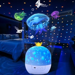 kids projector for bedroom, ocean night light projector, stars projector for ceiling, night light for kids decor