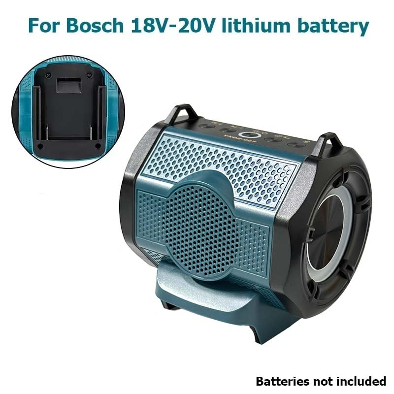 Bluetooth Speaker for Milwaukee, Makita Dewalt Bosch Battery, Loudspeaker Amplifier with USB Type-C