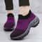 New Womens Casual Sneakers Slip On Platform Trainers Fashionable Ladies Shoes 1