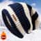 Windproof Korean Fashion Striped Knitted Hat, Trendy Lightweight Hat for Men and Women, Warm for Autumn Winter Outdoor