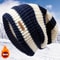 Windproof Korean Fashion Striped Knitted Hat, Trendy Lightweight Hat for Men and Women, Warm for Autumn Winter Outdoor