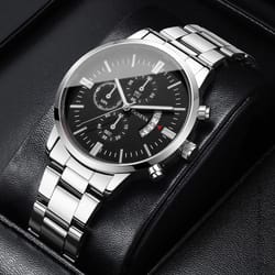luxury calendar quartz watch for man, fashion men business watches, clock relogio masculino