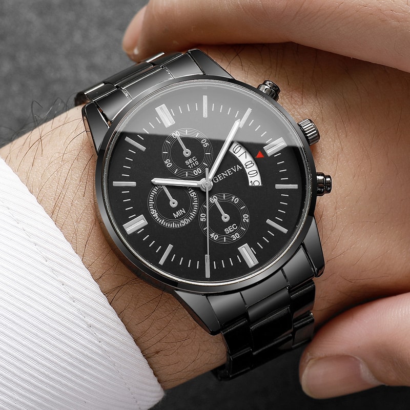 Luxury Calendar Quartz Watch for Man, Fashion Men Business Watches, Clock Relogio Masculino