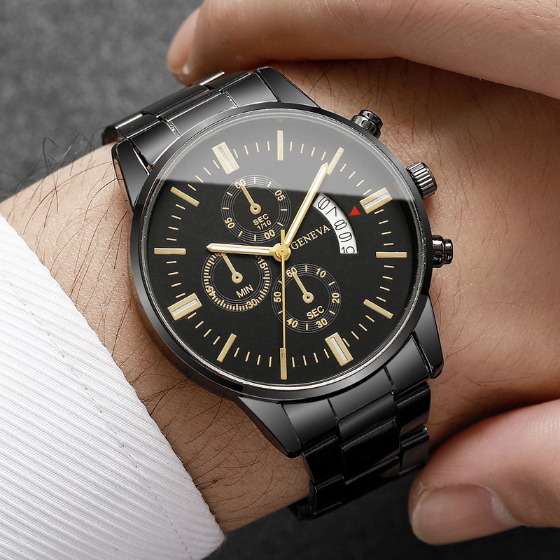 Luxury Calendar Quartz Watch for Man, Fashion Men Business Watches, Clock Relogio Masculino