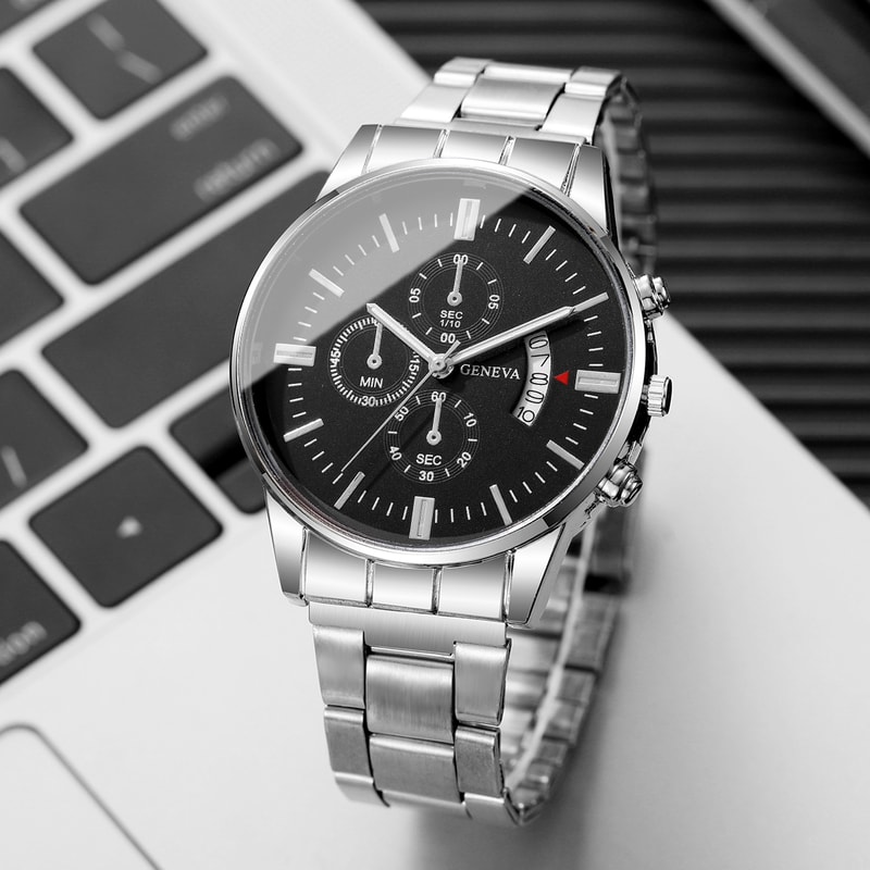 Luxury Calendar Quartz Watch for Man, Fashion Men Business Watches, Clock Relogio Masculino