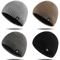 Outdoor Knitted Hat for Men and Women, Autumn and Winter Velvet, Warm Woolen Pullover Hat with Ear Protection