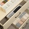 Space-Saving Long Storage Bin, Durable Fabric Storage Organizer, Foldable Sock Underwear Drawer Organizer
