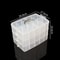Clear Jewelry Sundries Organizer Adjustable Compartment Toy Container Stackable 3Tier Plastic Stora 7