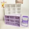 Cute Desktop Storage Boxes Organizer, Transparent Wall-mounted Student Desk Sundries Storage Box