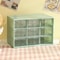 Cute Desktop Storage Boxes Organizer, Transparent Wall-mounted Student Desk Sundries Storage Box