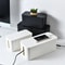 Dust Charger Socket Organizer, Cable Storage Box with Network Bin for Power Board Wire Management