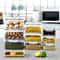 Reusable Plastic Food Storage Containers LeakProof Set With Drain Baskets Refrigerator Safe 2