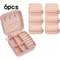 Travel Friendly Storage Box Pink Synthetic Leather Jewelry Box For Earrings Necklaces Rings 1
