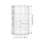 Round Plastic Organizer Box Jewelry Display Rack Rotating Makeup Storage Holder For Bracelets And E 7