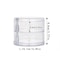 Round Plastic Organizer Box Jewelry Display Rack Rotating Makeup Storage Holder For Bracelets And E 9