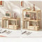 Stationery Organizer, Multifunctional Wooden 3-layer Desktop Storage Rack, Office Desk Accessories