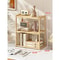 Stationery Organizer, Multifunctional Wooden 3-layer Desktop Storage Rack, Office Desk Accessories