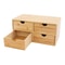 Wood Office Desk Storage Bamboo Organizer For Makeup Stationery Minimalist Home Decor 1