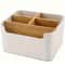 Pen Jewelry Makeup Storage Box 5Slot Bamboo Desk Organizer Home Office Multipurpose Organizer 7