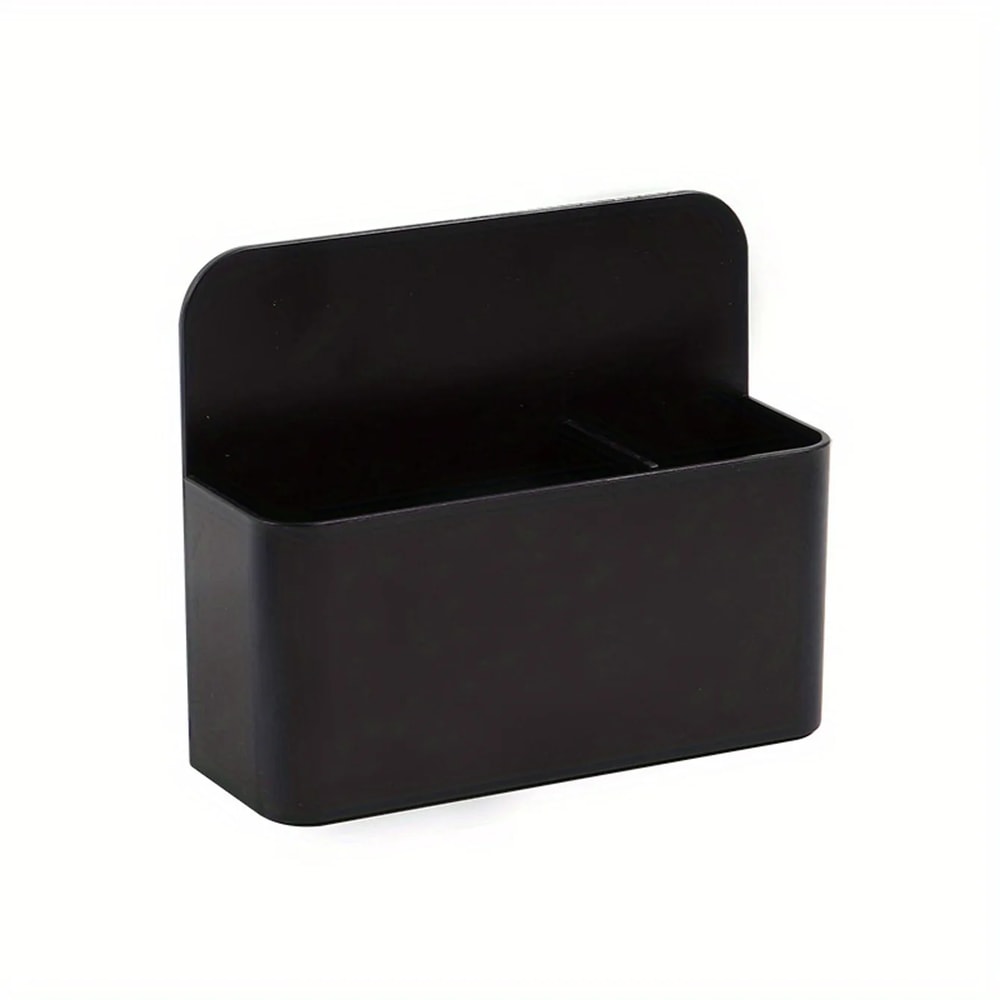 Multifunctional Black Plastic Mini Magnetic Whiteboard Pen Holder Chalk Crayon Storage Box For Desk 0