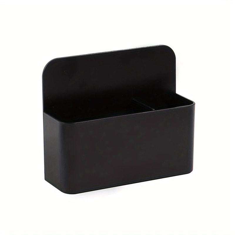 Multifunctional Black Plastic Mini Magnetic Whiteboard Pen Holder Chalk Crayon Storage Box For Desk 0