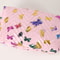 PU Leather Pencil Storage Box, Colorful Glossy Butterfly Print, Portable Desk Organizer for Office