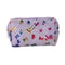 PU Leather Pencil Storage Box, Colorful Glossy Butterfly Print, Portable Desk Organizer for Office