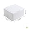 Desktop Organizer White Storage Box, Large Capacity Box Holder for Stickers, Postcards