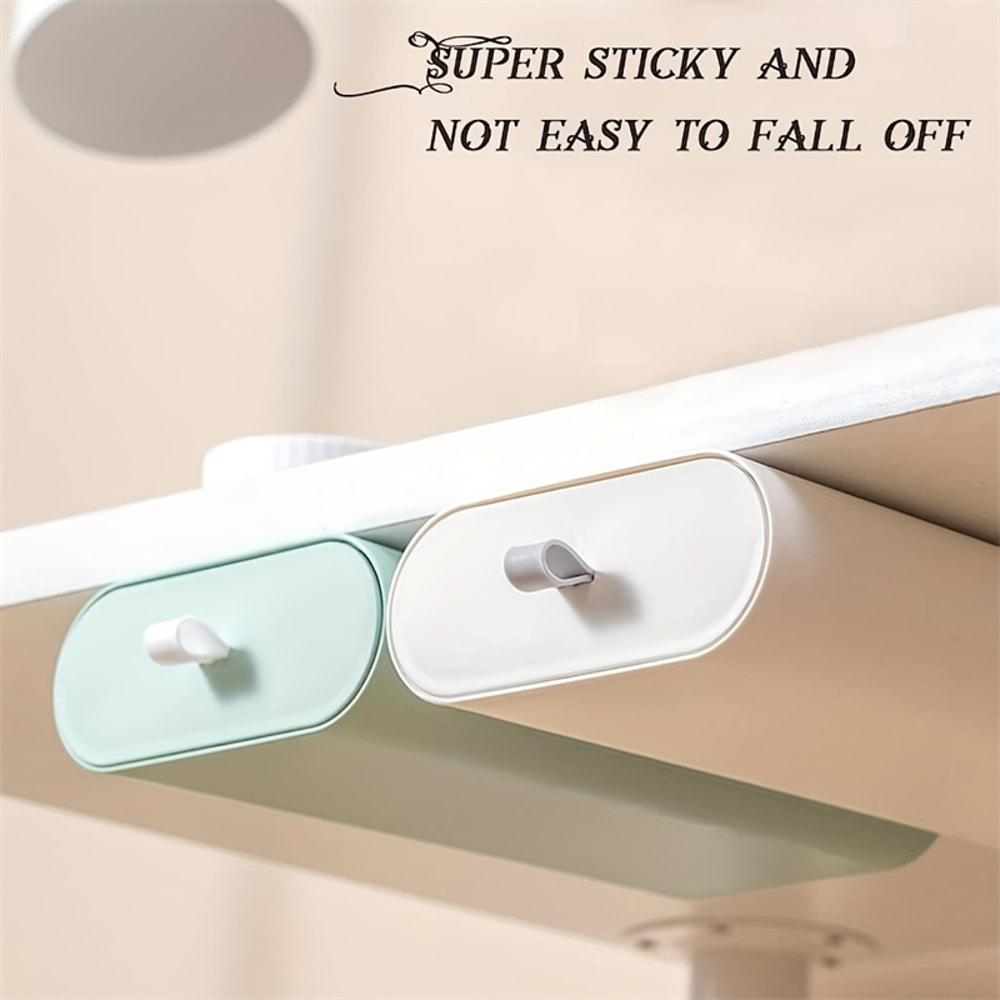 Selfadhesive Concealed Desk Drawers For Office School Kitchen And Home Cabinets 2
