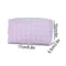 Portable Desk Stationery Organizer Bag for Study and Office, Exquisite Floral Pattern Storage Pouch with Glitter Fabric