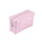 Portable Desk Stationery Organizer Bag for Study and Office, Exquisite Floral Pattern Storage Pouch with Glitter Fabric