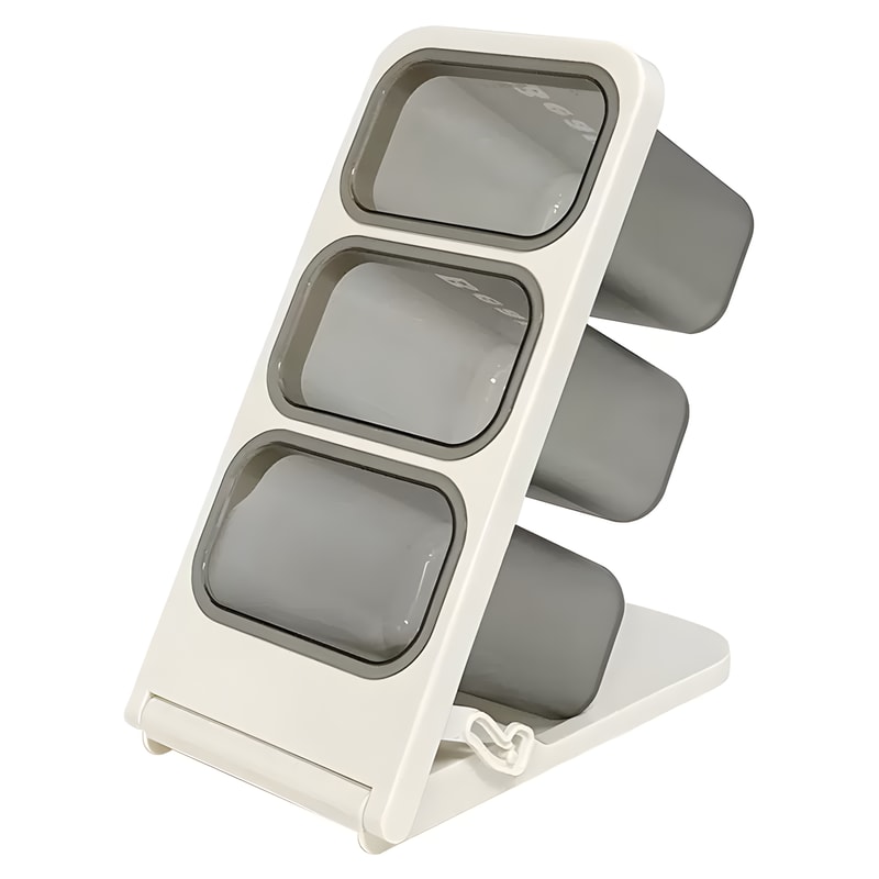 MultiFunctional Foldable Desk Pen Organizer With 3 Large Compartments For Tea Bags Coffee Pods And 5